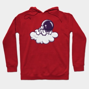 Cute Astronaut Lay On Cloud Hoodie